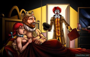 Wendy can't resist the King. Have it your way!